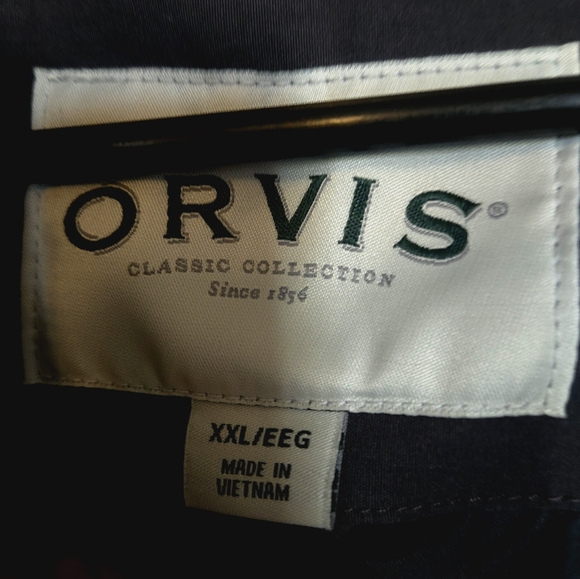 Orvis Men's Quilted Full Zip Insulated Vest Pockets Size XXL Quited Gray - Picture 6 of 6